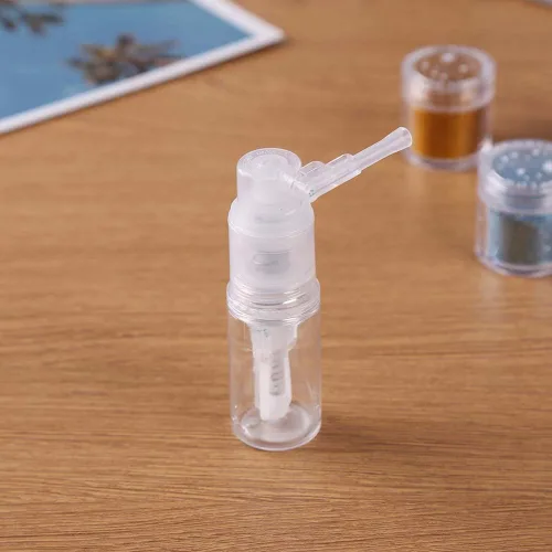 Vista 8 de Botella de polvo vacía portátil para cosméticos de viaje, pulverizador de fibra para el cabello recargable, botella de peluquería, caja de crema