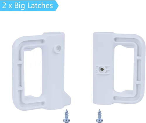 Vista 2 de KISKIZ Kit de piezas de repuesto para puertas retráctiles para bebés, extra anchas, juego completo de accesorios de montaje en pared, accesorios