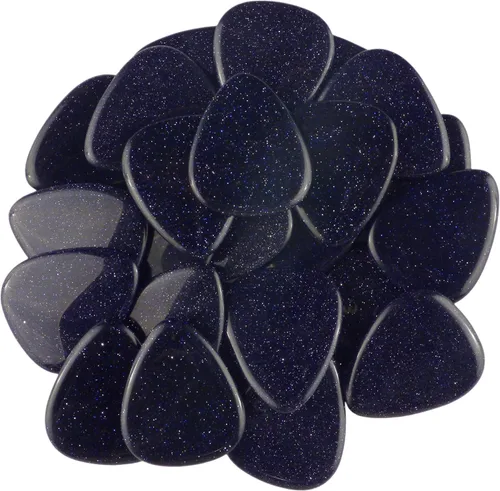Vista 47 de Púa de Guitarra o Bajo de Piedra Amatista - Calibre Ultra Pesado de 3.0 mm - Forma 351 - Púa Exótica Artesanal de Gema Especial - 1 Paquete