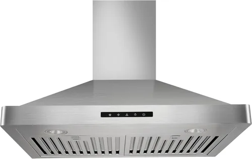Vista 13 de Vesta Amsterdam - Campana extractora de acero inoxidable de 800 CFM de 36 pulgadas con potente motor, control táctil/gestos, ventilación superior