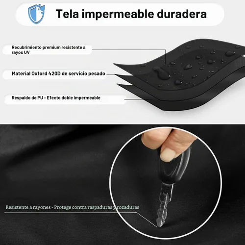 Vista 2 de OutdoorLines - Juego de 4 fundas impermeables para neumáticos al aire libre - Funda para rueda de remolque a prueba de UV, protector de neumáticos a