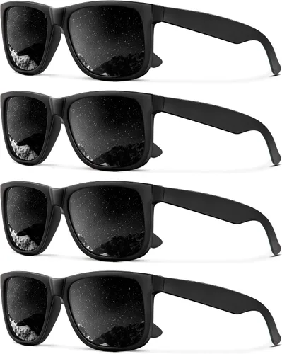 Vista 48 de KALIYADI Sunglasses Men Polarized Sun glasses for Mens Womens Classic Matte Black Frame UV Protection 3pack negro + negro + amarillo + amarillo