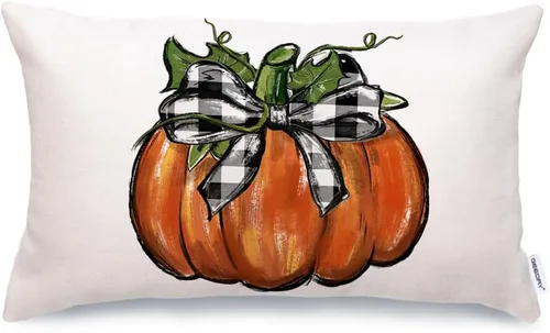 Vista 6 de GEEORY Fundas de almohada de otoño de 16 x 16 pulgadas, fundas de almohada decorativas para sofá y sofá G0114-16