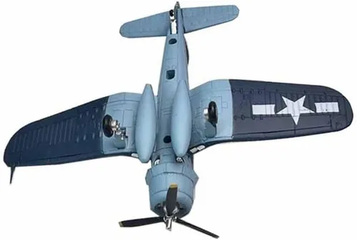 Vista 8 de 1/72 Escala WW2 US F4U-1 F4U Corsair Fighter Aircraft Metal Militar Avión Modelo de juguete para colección o regalo