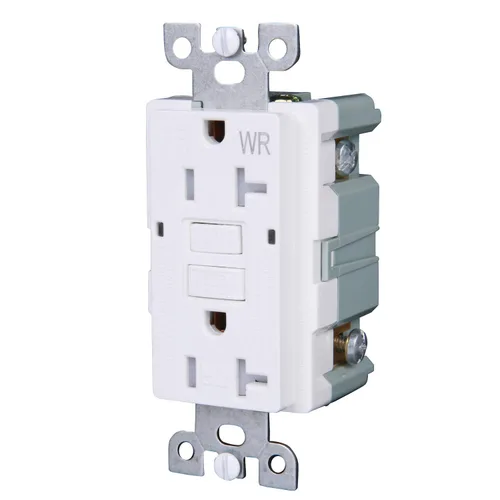 Vista 4 de LGL - Toma de corriente dúplex GFCI de 20 amperios y 125 V de autocomprobación, resistente a manipulaciones, resistente a la intemperie