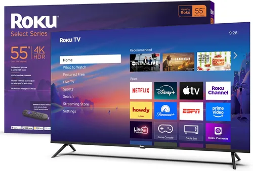 Vista 20 de Roku Smart TV 2026 – Serie Select de 43 pulgadas, 4K HDR TV – Roku TV con control remoto por voz – Televisión LED de pantalla plana con Wi-Fi
