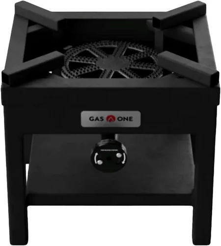 Vista 8 de GasOne B-5350A - Cocina de gas para exteriores con manguera reguladora trenzada de acero para freír pavos y cocinar al aire libre