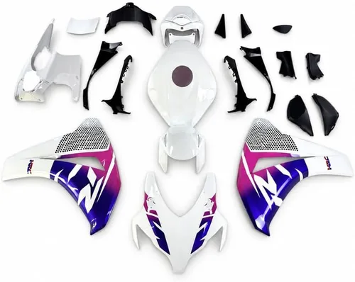 Vista 56 de US STOCK - Carenado blanco rojo naranja apto para Honda 2008-2011 CBR1000RR 006 Blanco Rojo Naranja