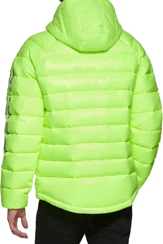 Vista 4 de GUESS Acolchado de manga larga con capucha de peso medio para hombre