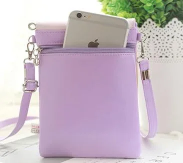 Vista 3 de Mini bolso de hombro de piel sintética para adolescentes y niñas