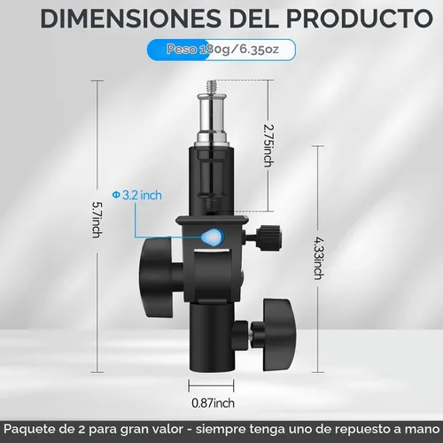 Vista 2 de WELLMAKING Soporte para paraguas con adaptador de inclinación en forma de U
