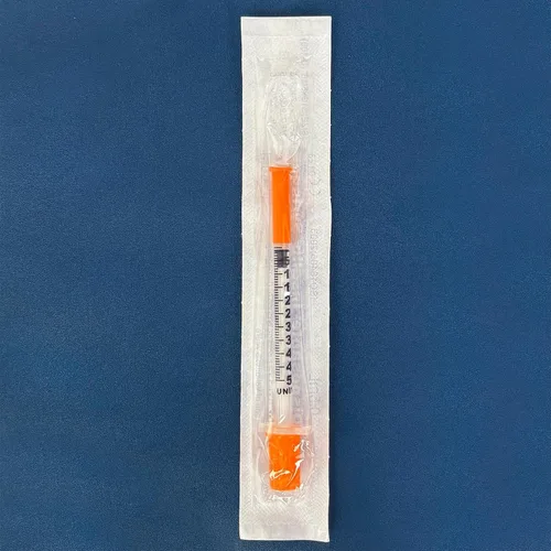 Vista 5 de U-100 Jeringas de 0.5cc/ml 31G agujas de 5/16 pulgadas (0.315 in) Paquete individual de 36