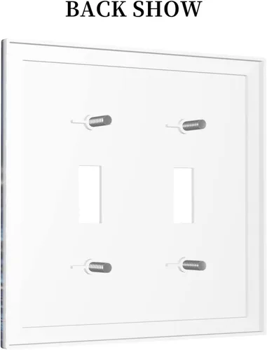 Vista 677 de Placa de Interruptor de Luz Azul de 1 Gang, Placa de Pared Decorativa de Palanca Individual, Cubierta de Placa de Pared de Palanca, Placa Frontal