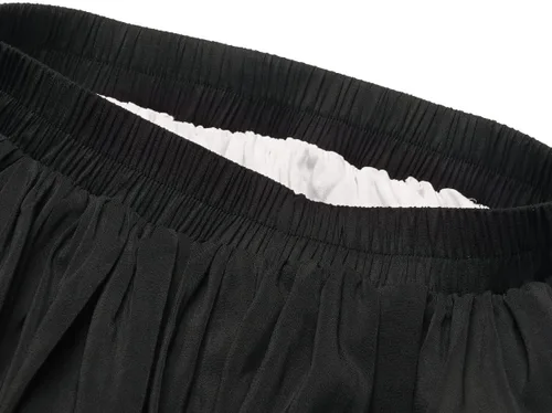 Vista 4 de Falda renacentista victoriana de doble capa para mujer