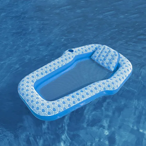 Vista 4 de Bestway H2OGO! Flotadores de piscina de felpa de lujo Salones individuales y dobles y tumbonas para adultos