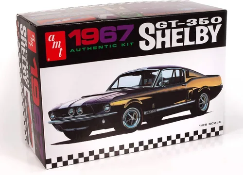 Vista 7 de AMT 1968 Shelby GT 500 Kit de modelo a escala 1:25
