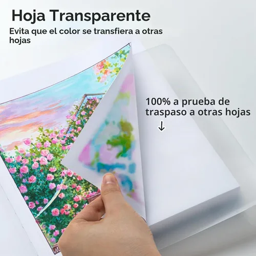 Vista 3 de Ohuhu Cuaderno de dibujo de 6.3 x 6.3 pulgadas para dibujar y dibujar