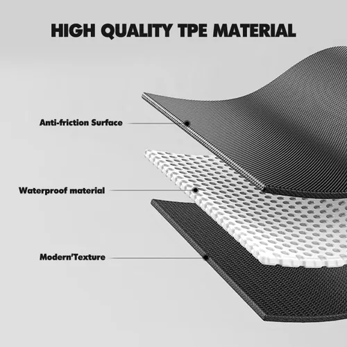 Vista 2 de Vanseno Alfombrilla de respaldo compatible con Jeep Cherokee 2014-2023, cubierta de asiento trasero, protector para todo tipo de clima, compatible