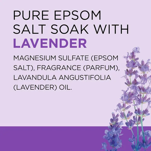 Vista 10 de Dr Teal's - Solución de baño de sal de Epsom, Calma y sueño, lavanda, 3 libras