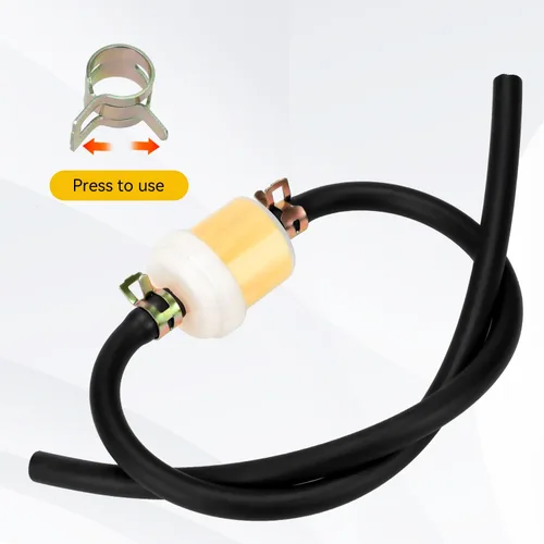 Vista 8 de HIAORS Línea de combustible para Dirt Bike con filtro compatible con GY6 50cc 90cc 110cc 150cc 139QMB 157QMJ Taotao SSR Apollo Trailmaster, escúter
