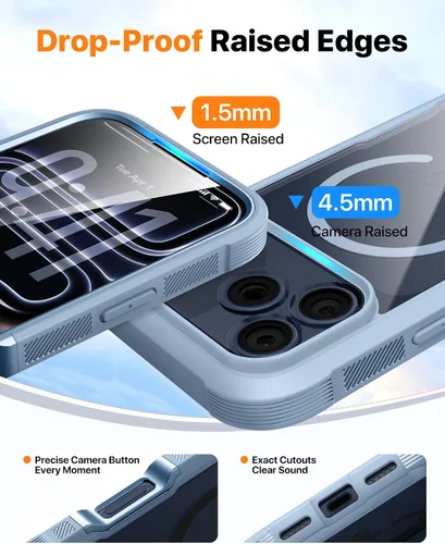 Vista 730 de DIACLARA - Funda transparente compatible con iPhone XR 6.1 pulgadas 2018