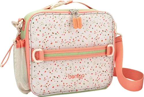 Vista 8 de Bentgo Bolsa de almuerzo con estampado para niños, doble aislamiento, reutilizable, para niños de más de 3 años, correa ajustable; sostiene