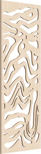 Vista 46 de 9 3/8"W x 24 3/8"H x 1/4"T Northfield Decorativos Paneles de Pared de Madera Calado, Abedul