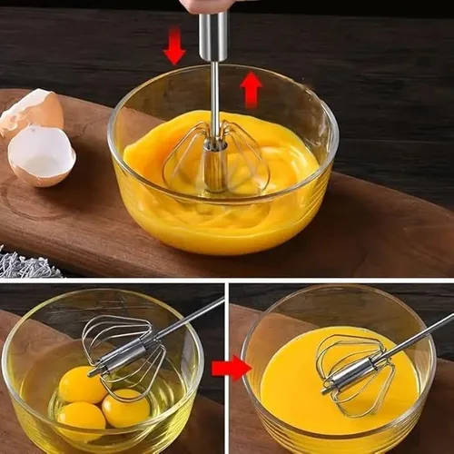 Vista 6 de 1 batidora de mano fácil de usar para crema, huevos y más, perfecta para hornear y cocinar
