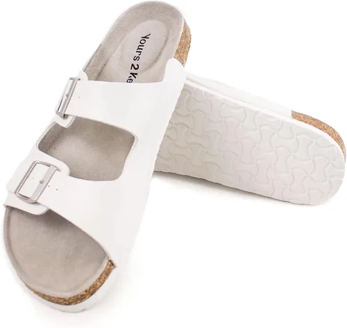Vista 2 de Yours 2 Keep Sandalia Havana unisex - Plantilla de corcho con 2 correas ajustables