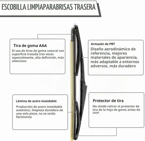 Vista 5 de Limpiaparabrisas trasero para Hyundai Veracruz 2007-2012 IX55 2006
