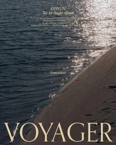 Vista 4 de Monsta X Kihyun VOYAGER 1er álbum individual versión aleatoria CD+96p PhotoBook+1p PhotoCard+1p Photo Sticker+1ea Bookmark+Tracking Sellado