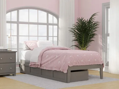 Vista 12 de AFI, Colorado - Cama de plataforma Queen con 2 cajones de almacenamiento, color espresso
