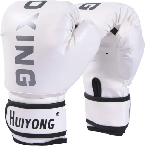 Vista 8 de Guantes de boxeo para niños HUINING, guantes de entrenamiento para niños, guantes de boxeo MMA, guantes de boxeo de poliuretano, con dibujos