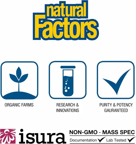 Vista 8 de Salud Pulmonar, Bronquial y Sinusal por Natural Factors, Suplemento Natural para la Salud Respiratoria y Respiración Fácil, 45 Tabletas