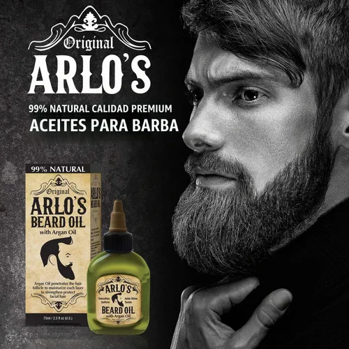 Vista 2 de Arlo's Aceite para barba con aceite de árbol de té 2.5 onzas