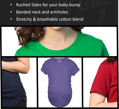 Vista 8 de Funny Maternity Christmas Shirts for The Holidays Cute Tees to Celebrate Bumps First Christmas