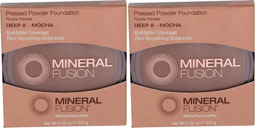 Vista 16 de Mineral Fusion Base de maquillaje en polvo prensado, polvo facial con acabado mate para piel clara con subtonos rosa/rojo, maquillaje natural