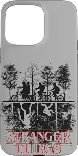 Vista 31 de Stranger Things Upside Down Hawkins Ride - Carcasa con logotipo para iPhone 17