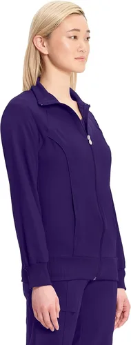 Vista 19 de Infinity by Cherokee 2391A - Chaquetas médicas con cremallera frontal para mujer, tela elástica en 4 direcciones