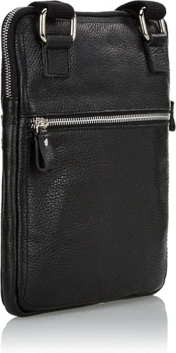Vista 2 de Bugatti Brisbane - Bolso de hombro plano, Negro -, Bolso bandolera