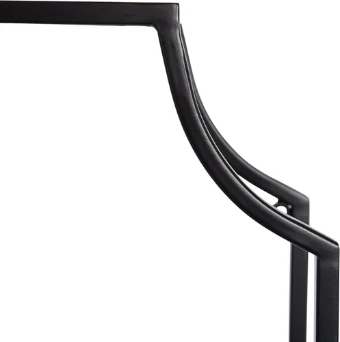 Vista 7 de Kate and Laurel Ciel Glam - Estante de pared rectangular geométrico; 18 x 24 pulgadas; negro; estantes decorativos para uso como estante