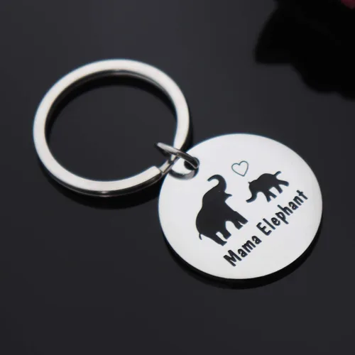 Vista 2 de Chenhua Mom Gifts - Llavero con elefante para mamá