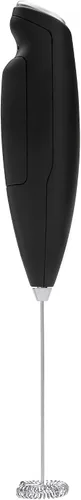 Vista 9 de Chefwave Espumador de leche portátil, funciona con pilas (negro) Batidor de acero inoxidable a batería, motor de titanio de 14.000 rpm, espuma