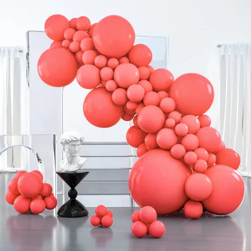Vista 113 de PartyWoo - Globos de color albaricoque retro, 120 unidades de 5 pulgadas, de látex, para arco de globos, decoración de fiesta y de cumpleaños