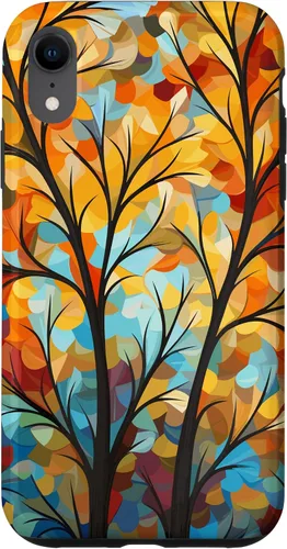 Vista 25 de Otoño y otoño, hojas coloridas, otoño color árbol caso para iPhone 16