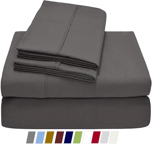 Vista 37 de Ready To Rest Juego de sábanas 100% algodón egipcio dividido tamaño Queen para cama ajustable de 5 piezas, se adapta a colchones de hasta 16