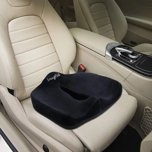 Vista 4 de Cojín ortopédico de espuma viscoelástica para silla de oficina, ciática, coxis de espalda, alivio del dolor de espalda, almohadas para sentarse