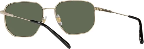 Vista 7 de ARNETTE Gafas de sol cuadradas An3086 Sling para hombre, Oro claroverde oscuro