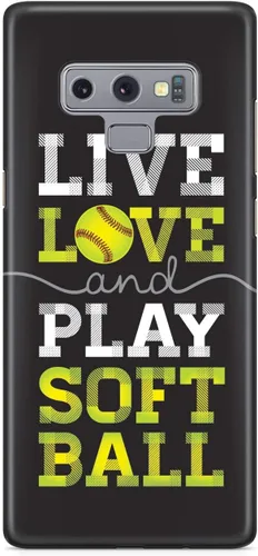 Vista 21 de Inspired Cases - Compatible con iPhone Xs Max - Funda protectora con textura 3D para Apple iPhone Xs Max - Live Love & Play Softbol