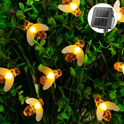 Vista 14 de Brightown Luces de Cadena Solares para Exteriores 60 LED 35.6 Pies Luces de Globo de Cristal con 8 Modos de Iluminación, Luces Solares Impermeables